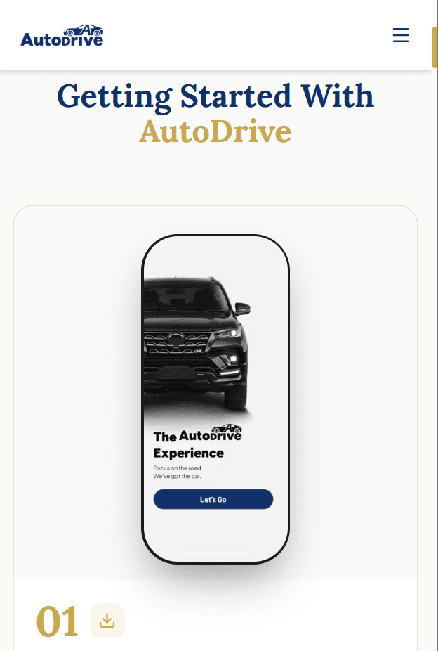 AutoDrive Nigeria — Marketing Site screen 1