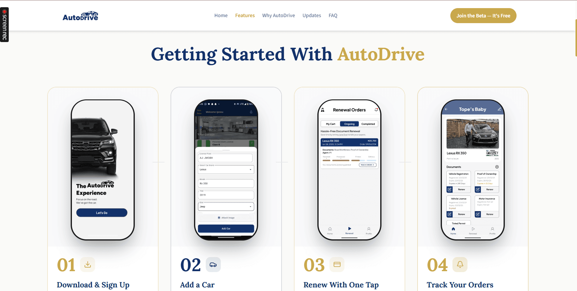 AutoDrive Nigeria — Marketing Site — detail screen