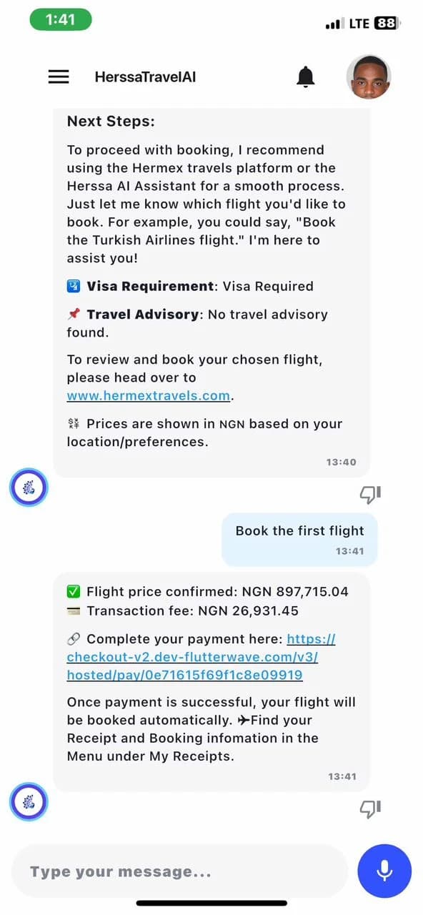 HermexTravels screen 2