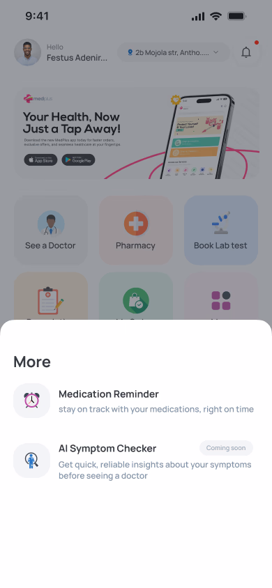 My Health Padi screen 1