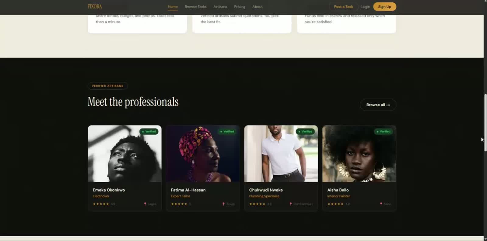 Fixora Global Hub project preview
