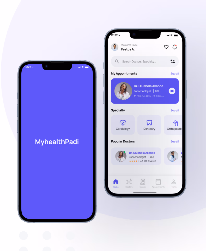 My Health Padi project preview
